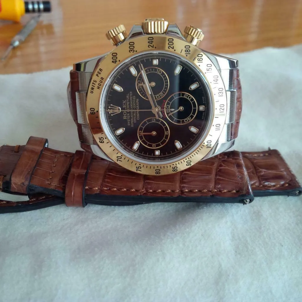 CUSTOM STRAP END LINK FOR ROLEX DAYTONA 116503 116518 116523 116523 116528 SHINY