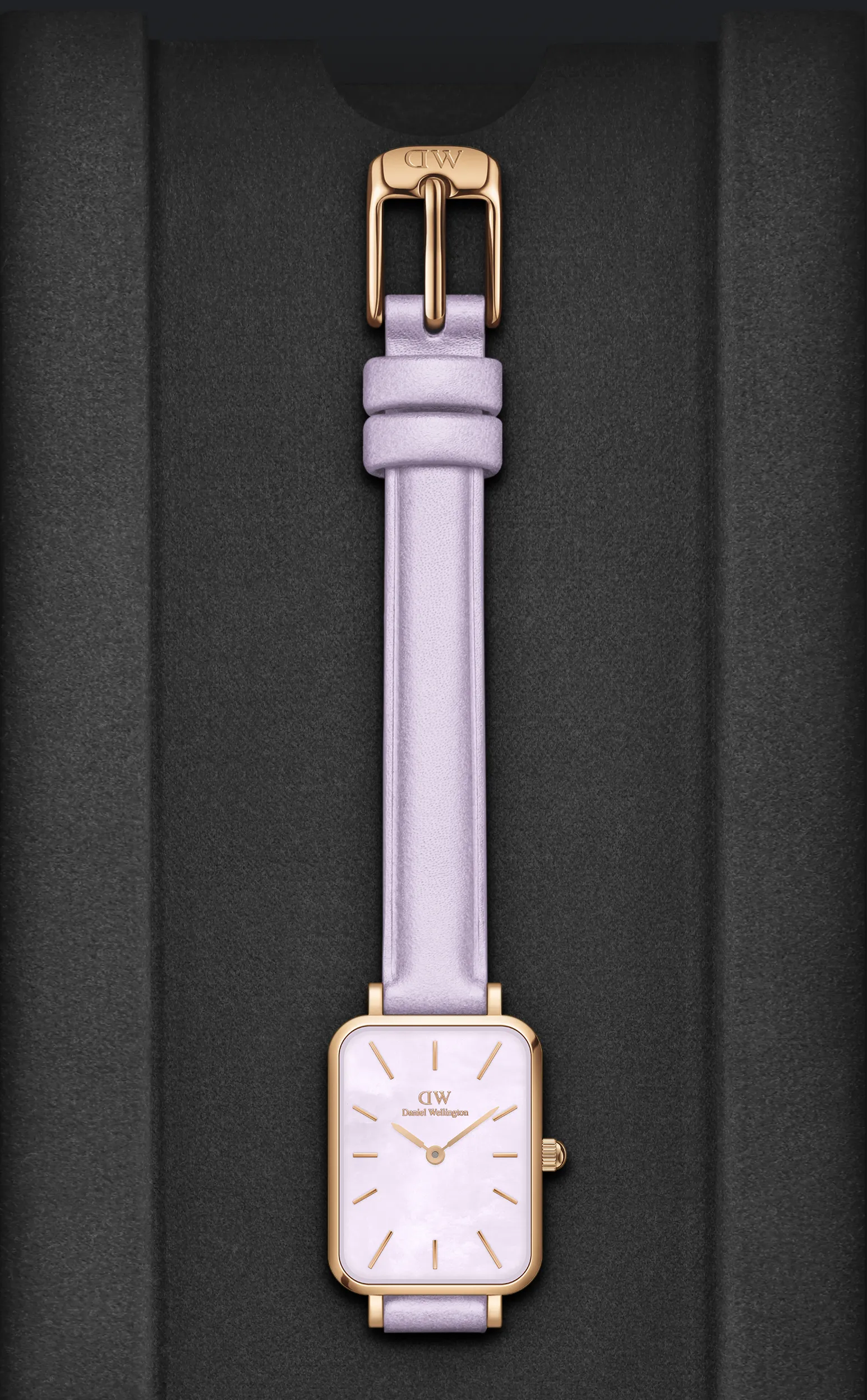 Daniel Wellington Mother of Pearl Purple Dial Women Analogue Watch - DW00100637