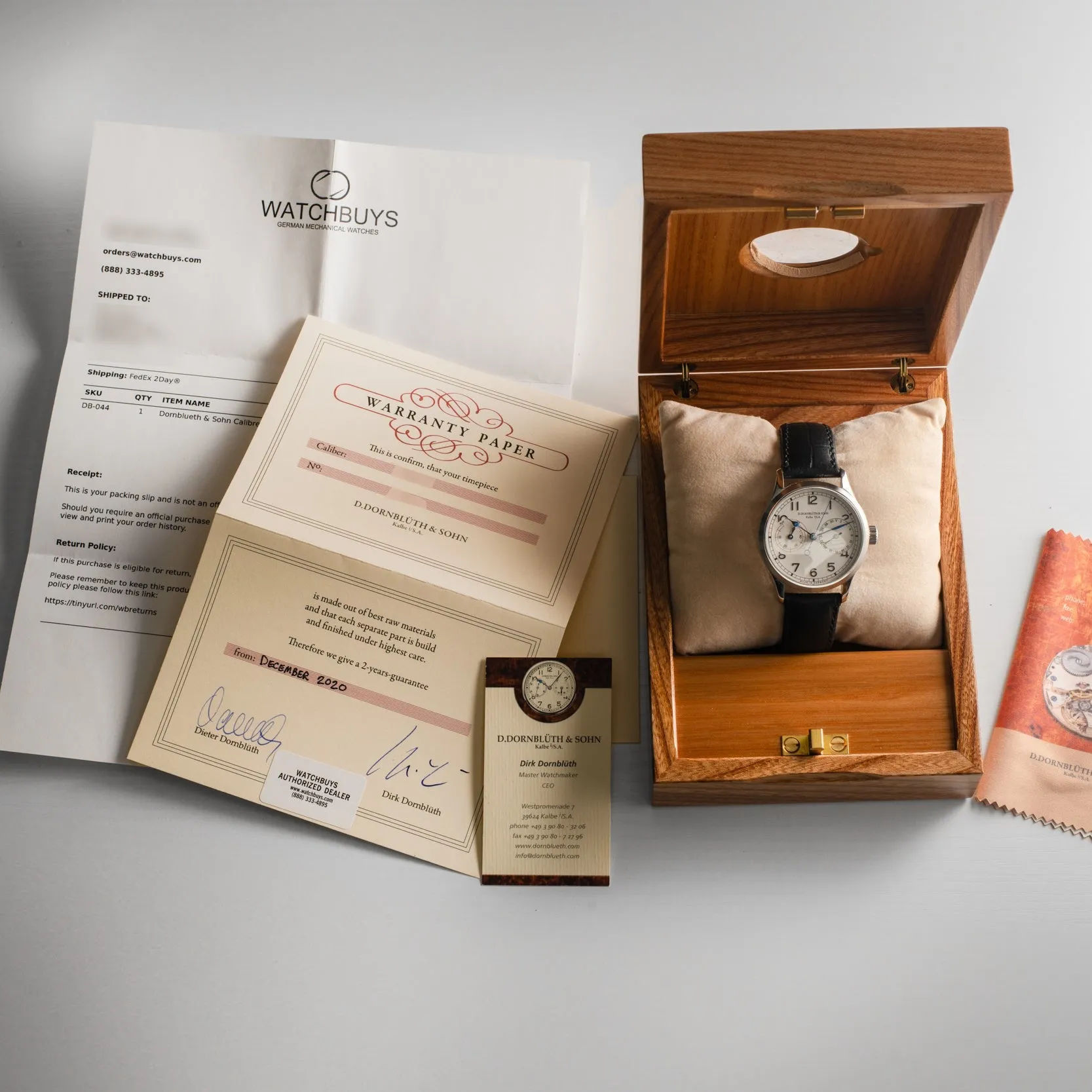 D.Dornblüth & Sohn Calibre 99.5
