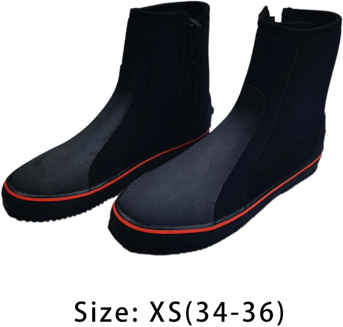 Diving Boots Dive Boots Side Zipper Wetsuit Booties Non Slip Water Shoes Diving Shoes for Snorkeling Windsurfing Water Sports