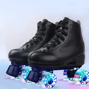 Double Row Skates Four-roller Skates Flashing Heelys Double Row Skates Four-roller Skates Flashing Heelys