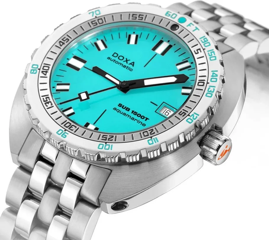 DOX Watch SUB 15T Aquamarine Bracelet