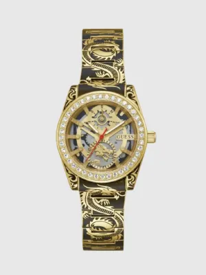 DRAGONESS LADIES 2-TONE MULTI-FUNCTION WATCH