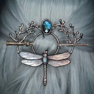 Dragonfly Gem Hairpin – Elegant Women's Accessory