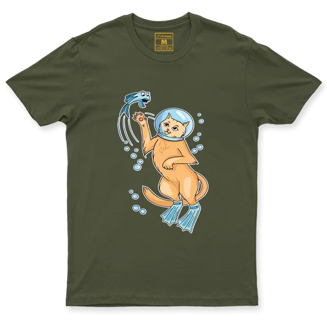 Drifit Shirt: Cat Diver