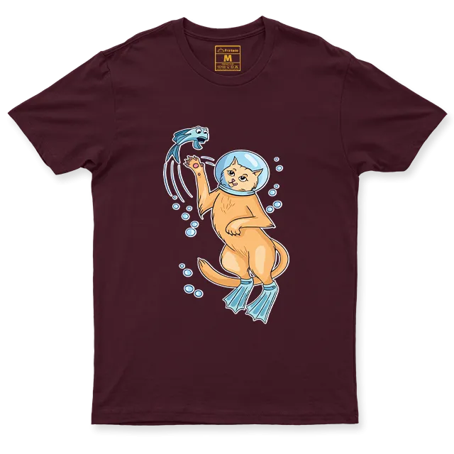 Drifit Shirt: Cat Diver