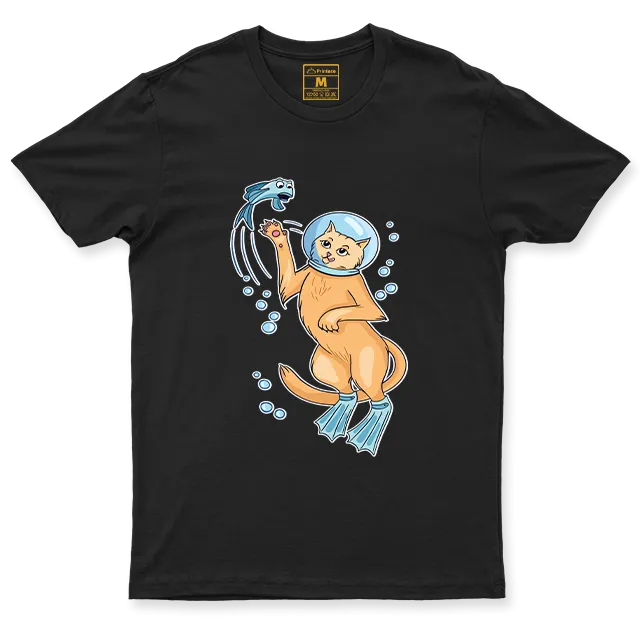 Drifit Shirt: Cat Diver