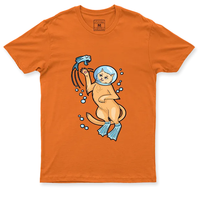 Drifit Shirt: Cat Diver