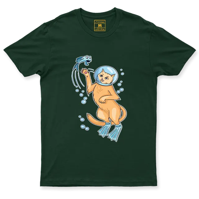 Drifit Shirt: Cat Diver
