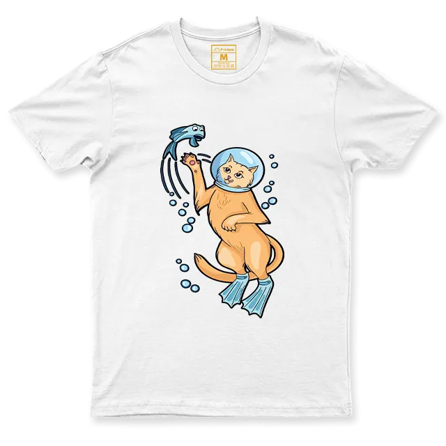 Drifit Shirt: Cat Diver