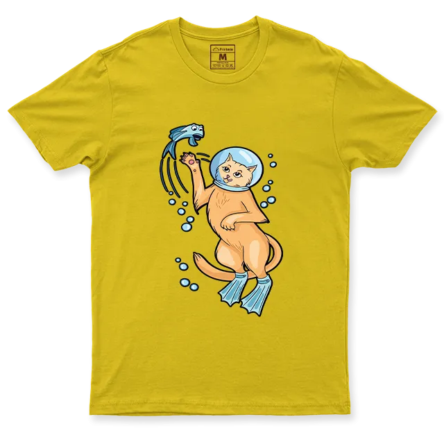 Drifit Shirt: Cat Diver