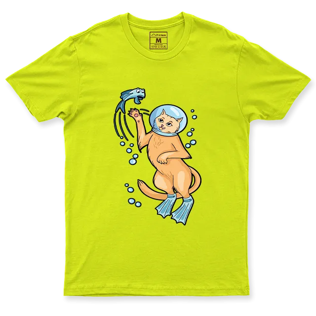 Drifit Shirt: Cat Diver