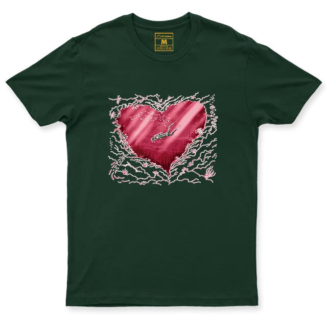 Drifit Shirt: Scuba Heart