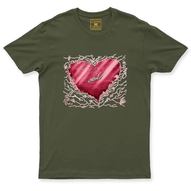 Drifit Shirt: Scuba Heart