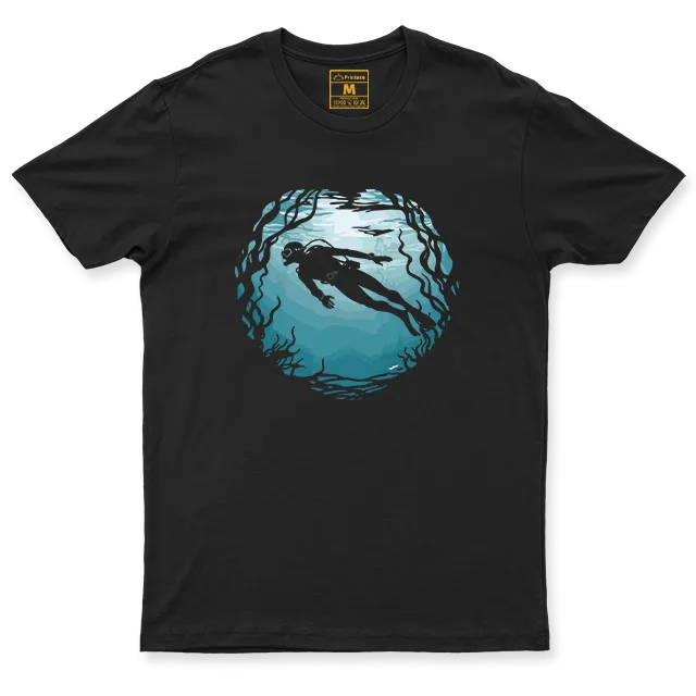 Drifit Shirt: Serene Diver