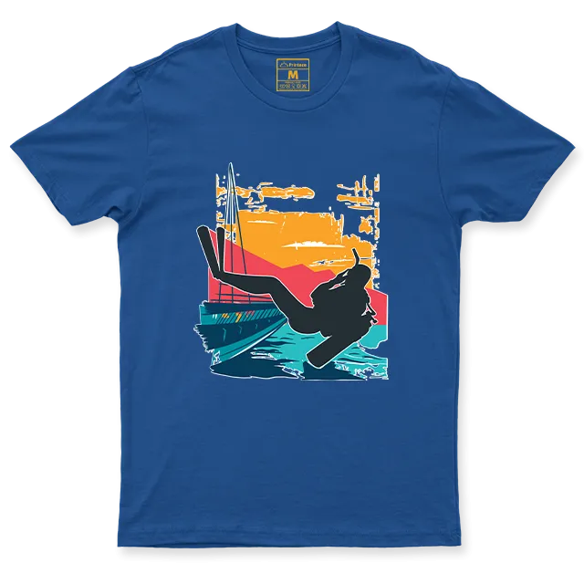 Drifit Shirt: Sunset Scuba