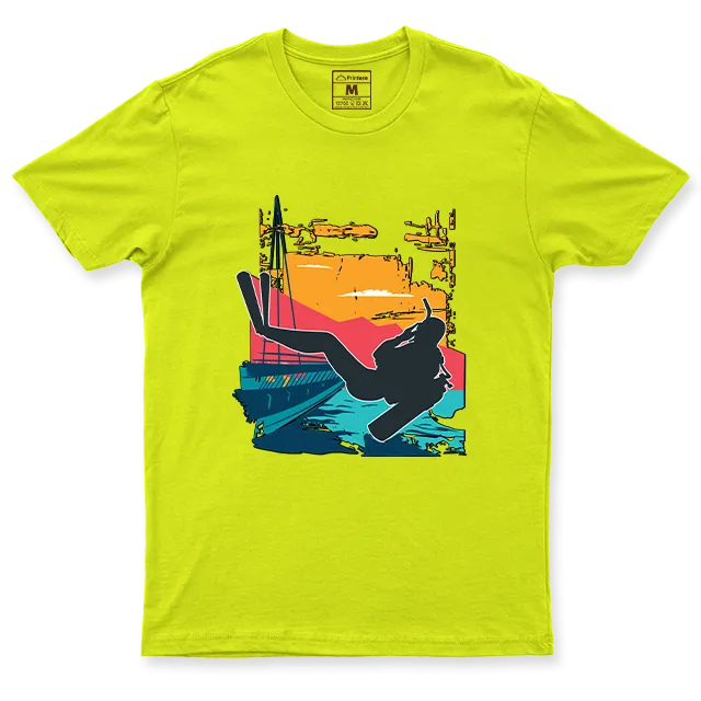Drifit Shirt: Sunset Scuba