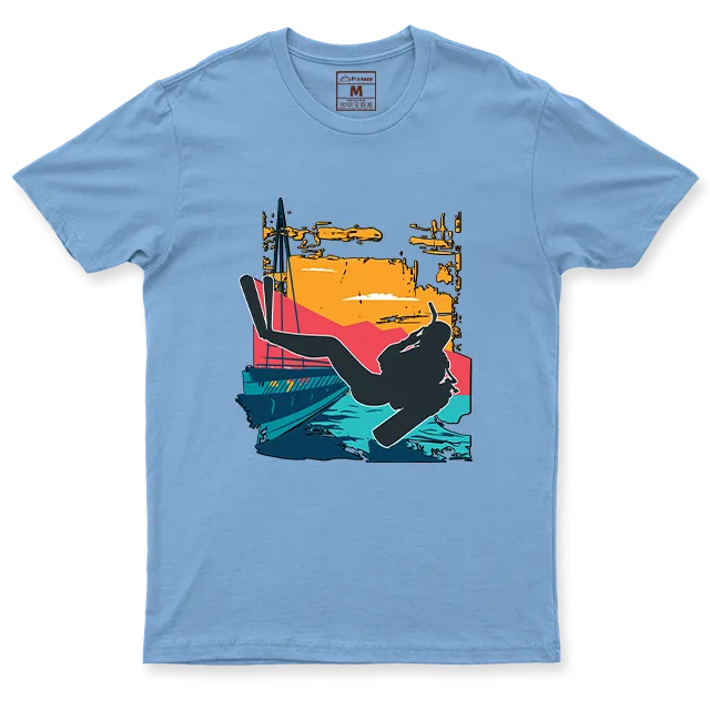 Drifit Shirt: Sunset Scuba