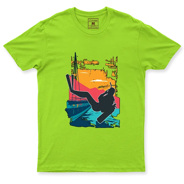 Drifit Shirt: Sunset Scuba