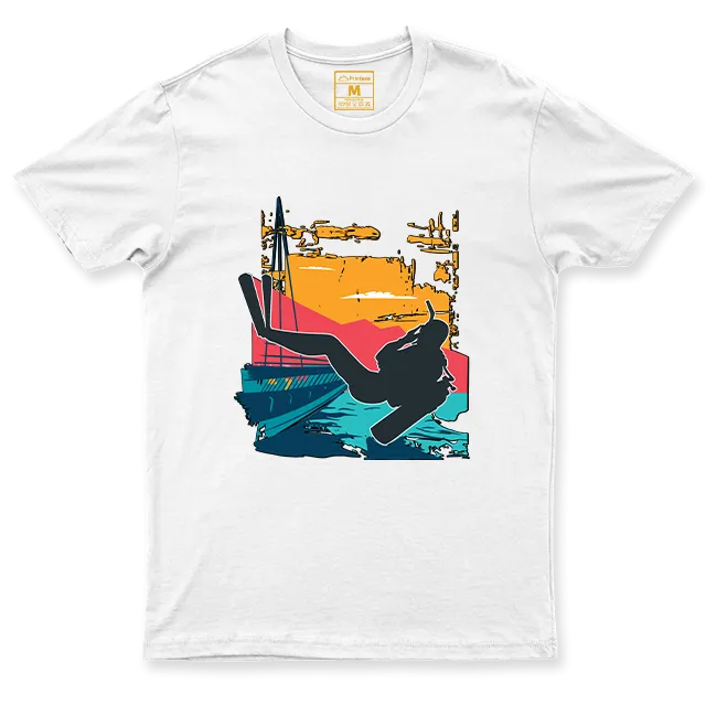 Drifit Shirt: Sunset Scuba