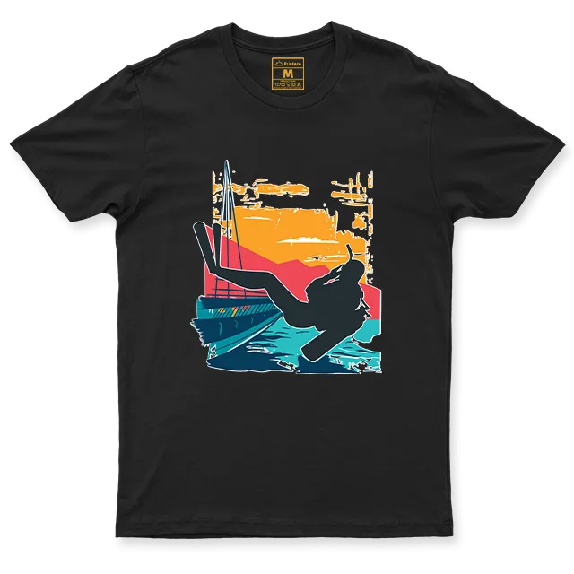 Drifit Shirt: Sunset Scuba