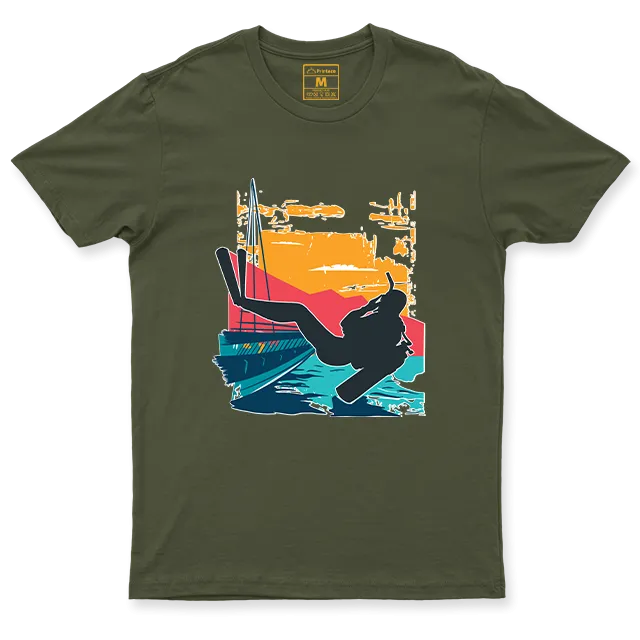 Drifit Shirt: Sunset Scuba