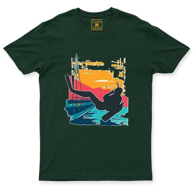 Drifit Shirt: Sunset Scuba