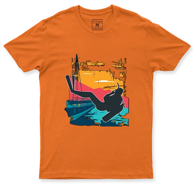 Drifit Shirt: Sunset Scuba