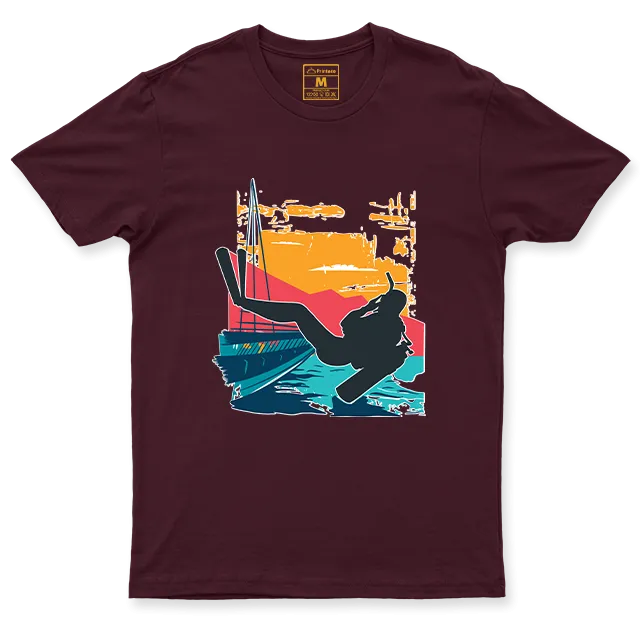 Drifit Shirt: Sunset Scuba