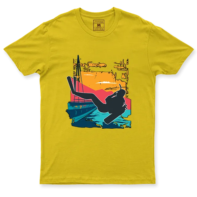 Drifit Shirt: Sunset Scuba