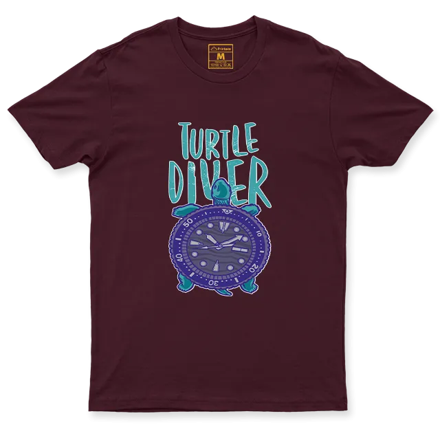 Drifit Shirt: Turtle Diver