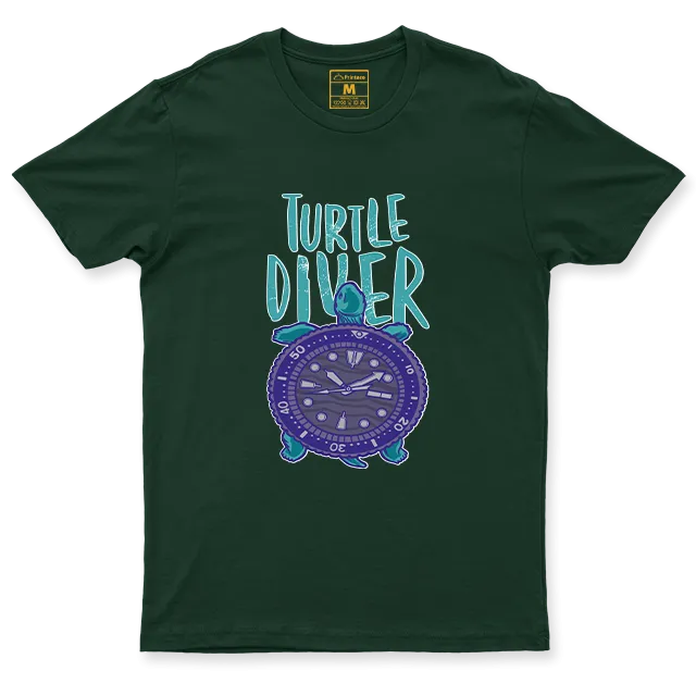 Drifit Shirt: Turtle Diver