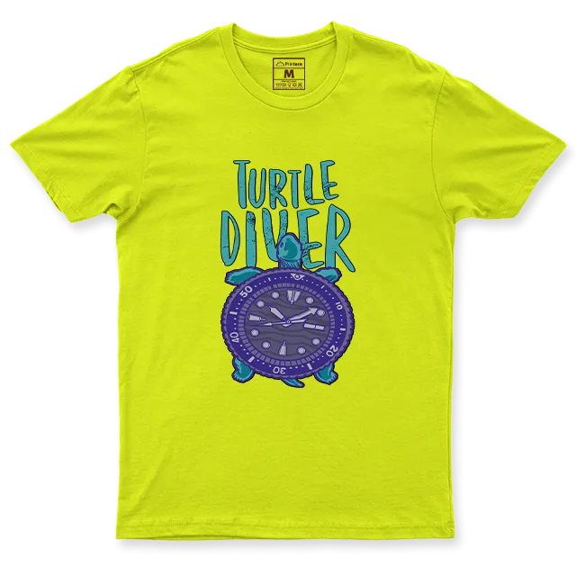 Drifit Shirt: Turtle Diver