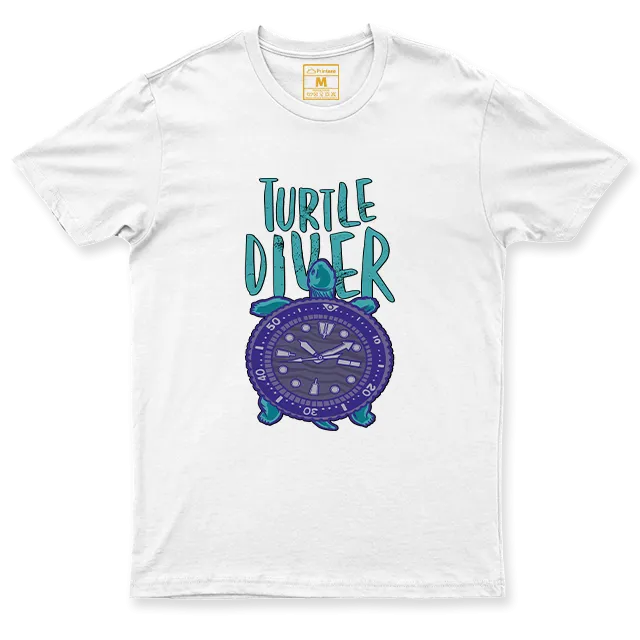 Drifit Shirt: Turtle Diver