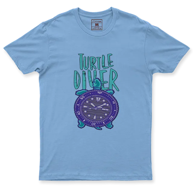 Drifit Shirt: Turtle Diver