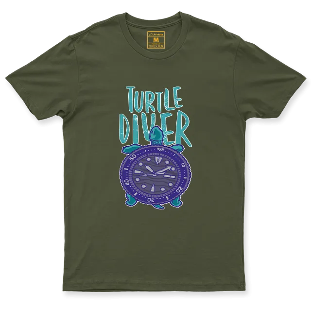Drifit Shirt: Turtle Diver