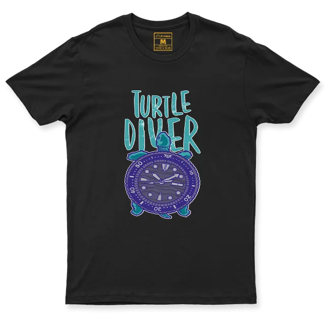 Drifit Shirt: Turtle Diver