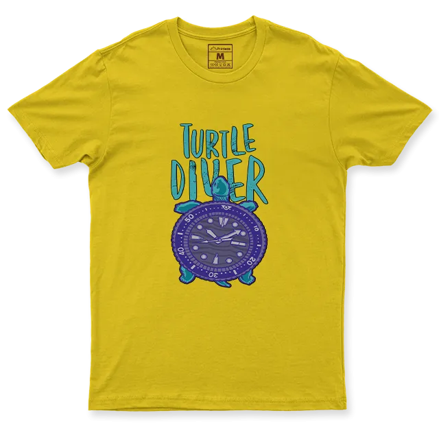 Drifit Shirt: Turtle Diver