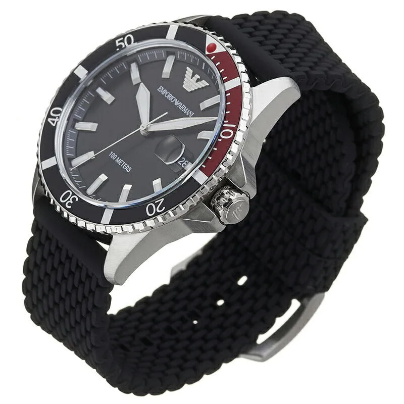 Emporio Armani Diver Black Dial Men's Watch AR11341