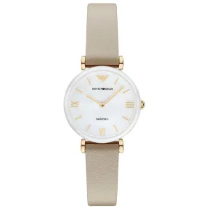 Emporio Armani Gianni T-Bar Leather Women's Watch AR11041