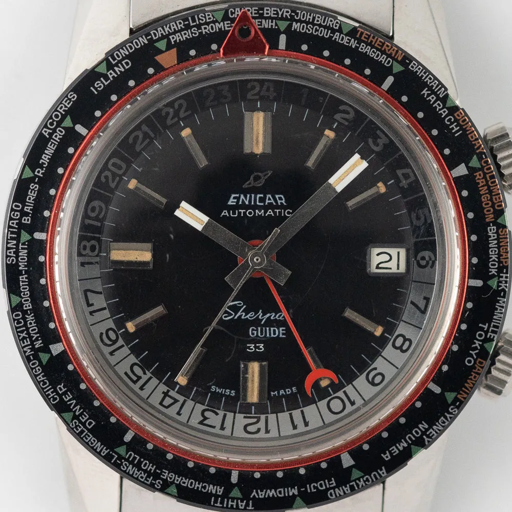 ENICAR Sherpa GUIDE 33 MK2 Ref.126/001 7-63 world time