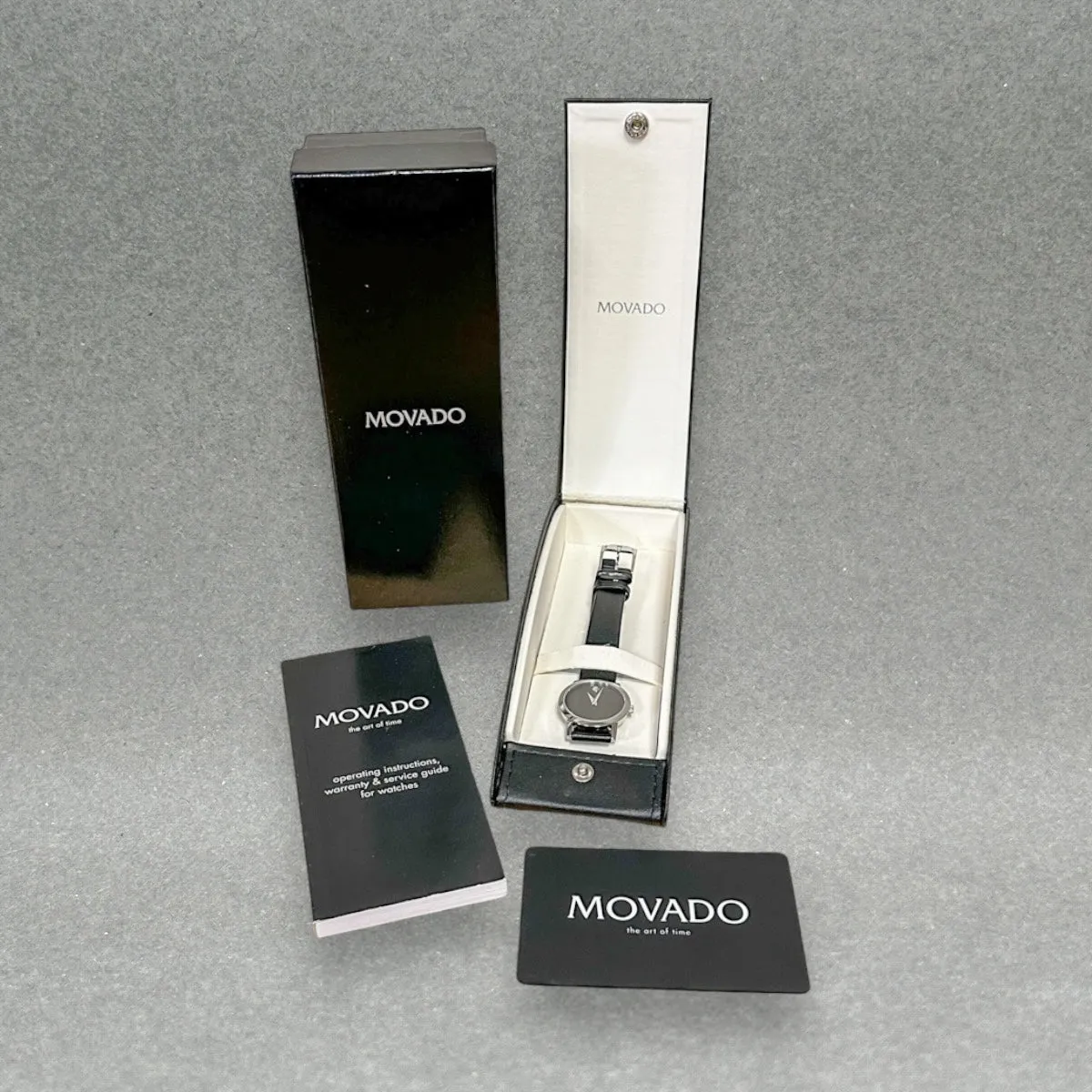 Estate Movado Museum Quartz Watch Ref#84.A1.1837