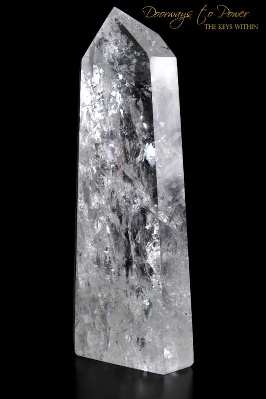Exquisite Pure Clear Quartz Point & Devic Temple Master Crystal 'Lighted Spirit'