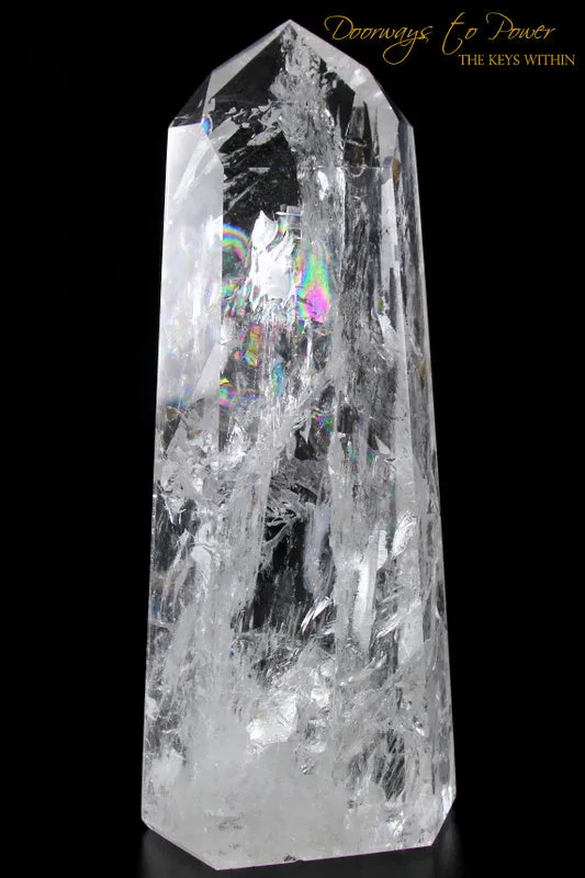 Exquisite Pure Clear Quartz Point & Devic Temple Master Crystal 'Lighted Spirit'