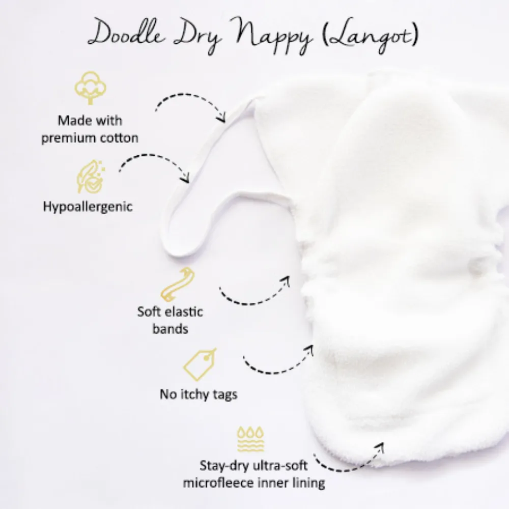 Fairy Dust - Everyday Essentials Nappy & Vest (Set of 4)