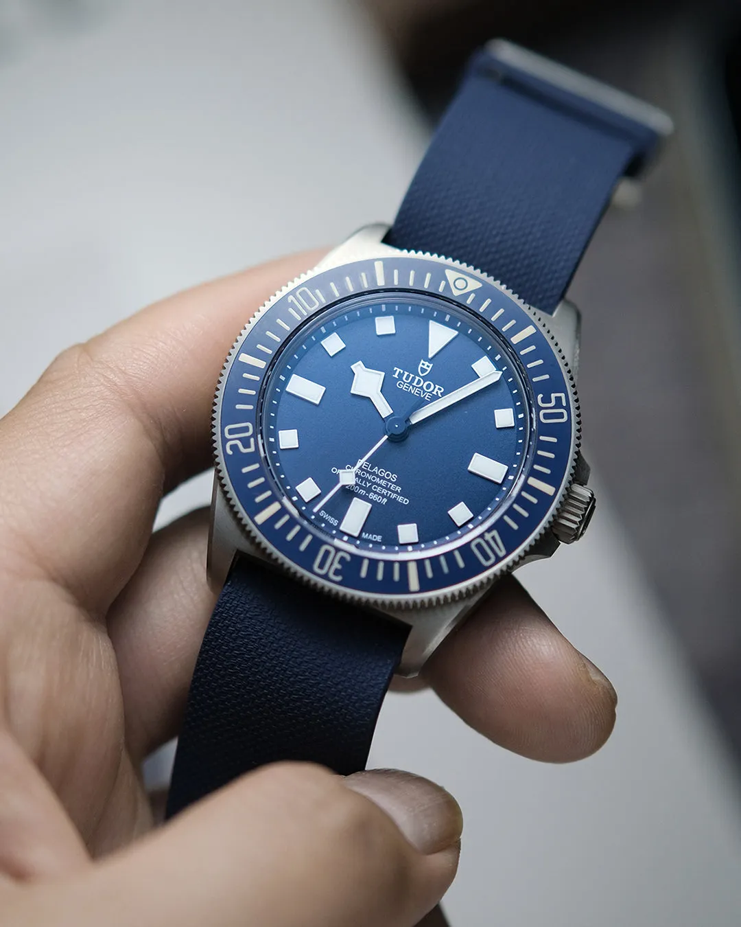 For Tudor FXD Pelagos  - FKM Rubber Black (Single Pass)