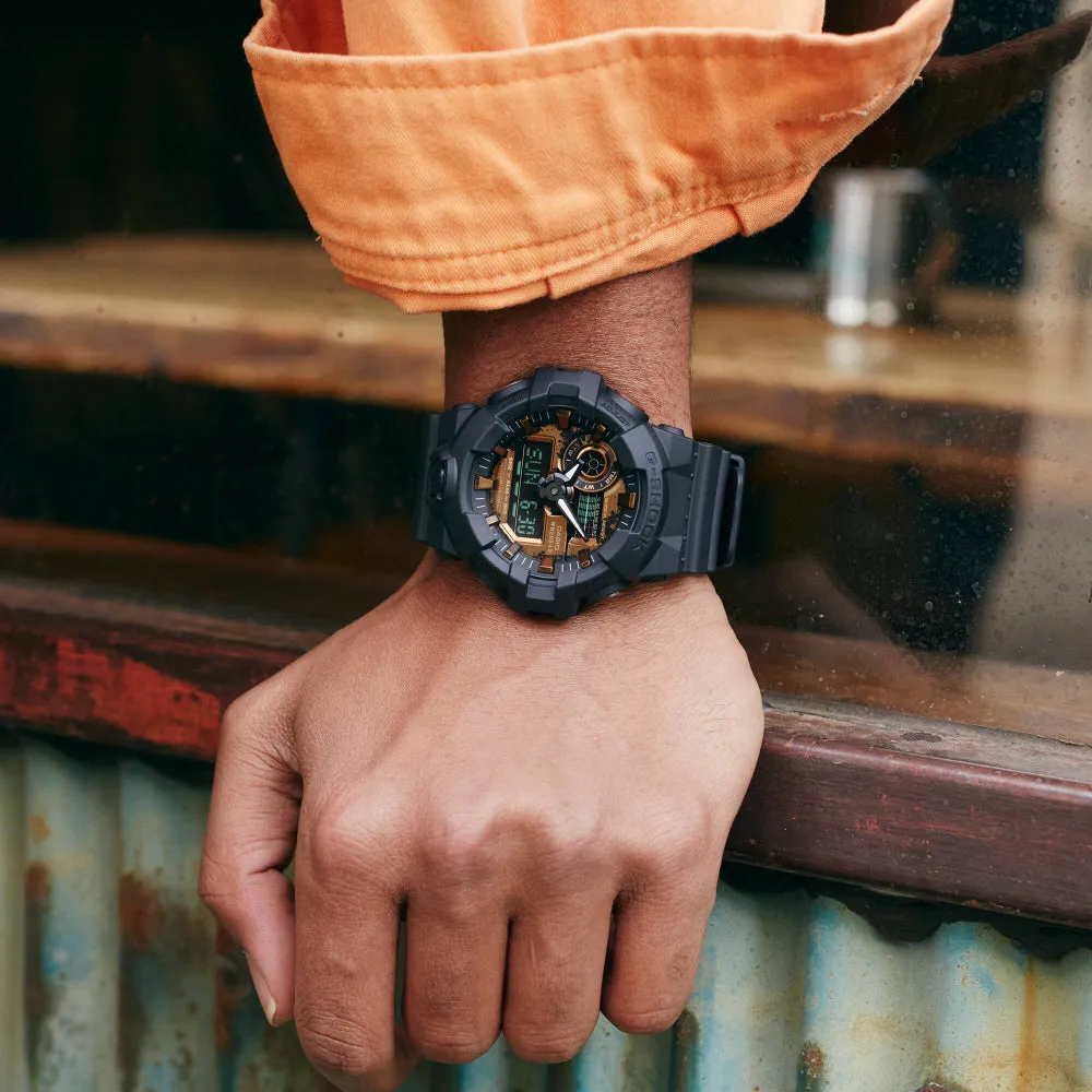 G-Shock Analog-Digital GA-700 Series Black/ Sepia Dial, GA700RC-1A