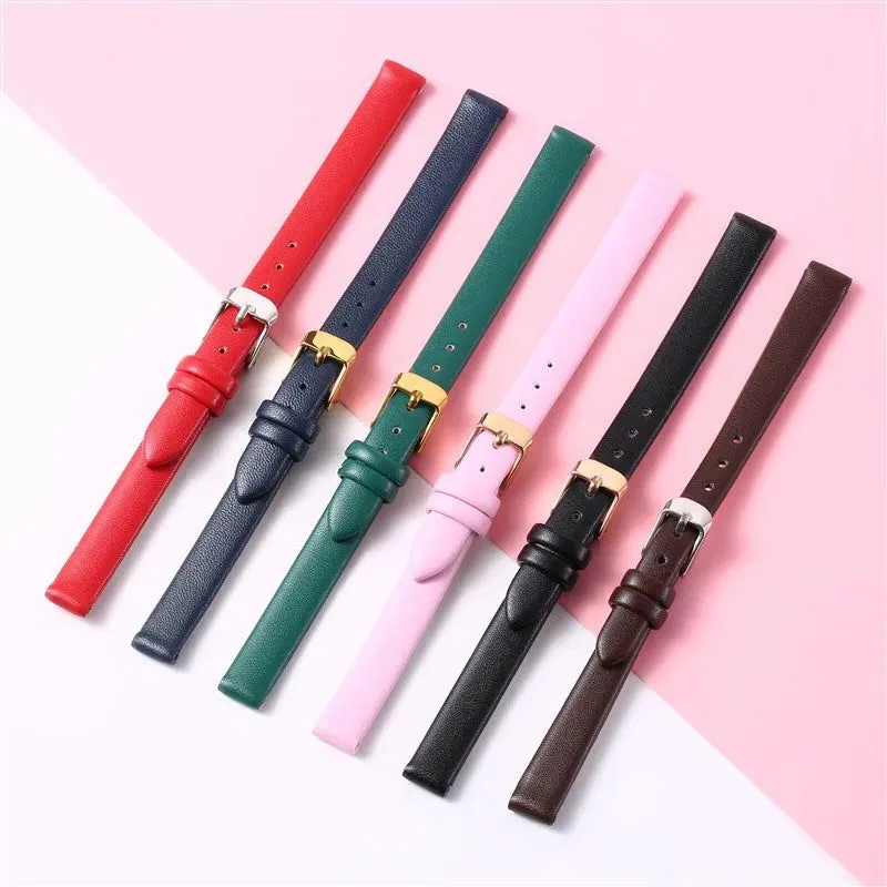 Genuine leather watch strap accessories 8mm, 10mm, 12mm, 14mm