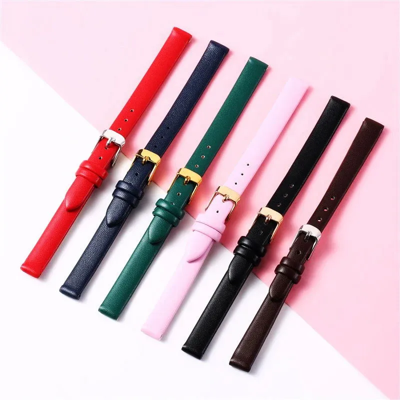 Genuine leather watch strap accessories 8mm, 10mm, 12mm, 14mm