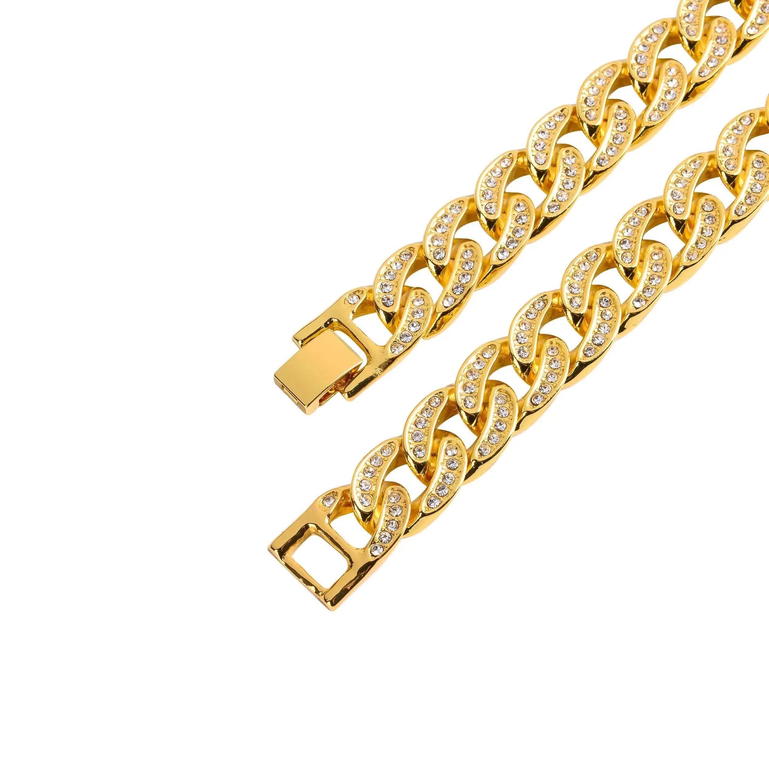 Glistening 13 MM Cuban Link Chain by Bling Master
